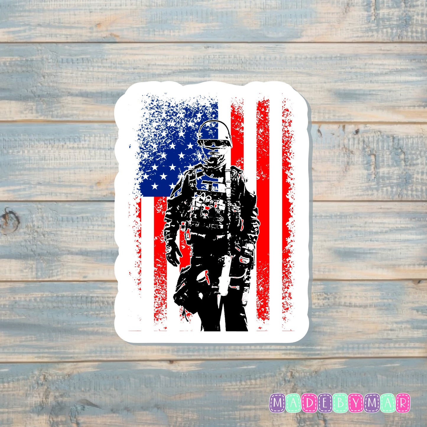 American Soldier |Sticker or Magnet | Patriotic Pride