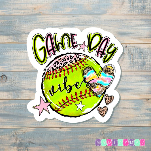 Game Day Vibes |Sticker or Magnet |Sports Support