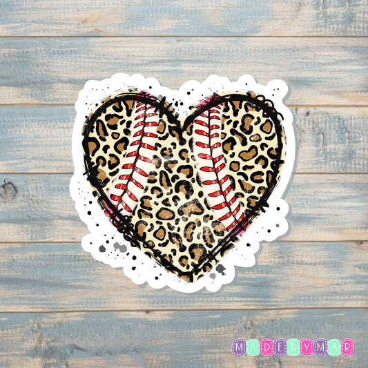 Softball Heart |Sticker or Magnet | Sport's Pride