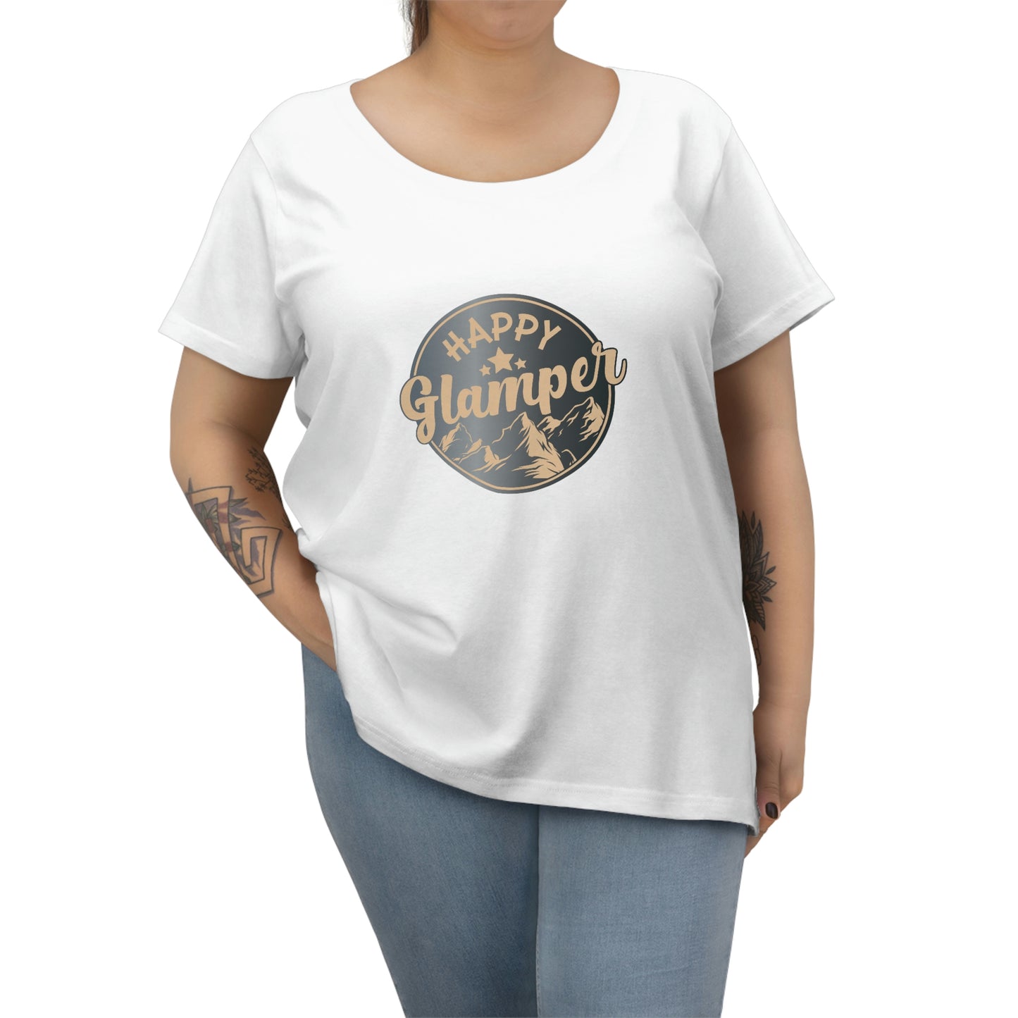 Happy Glamper Women's Curvy Tee