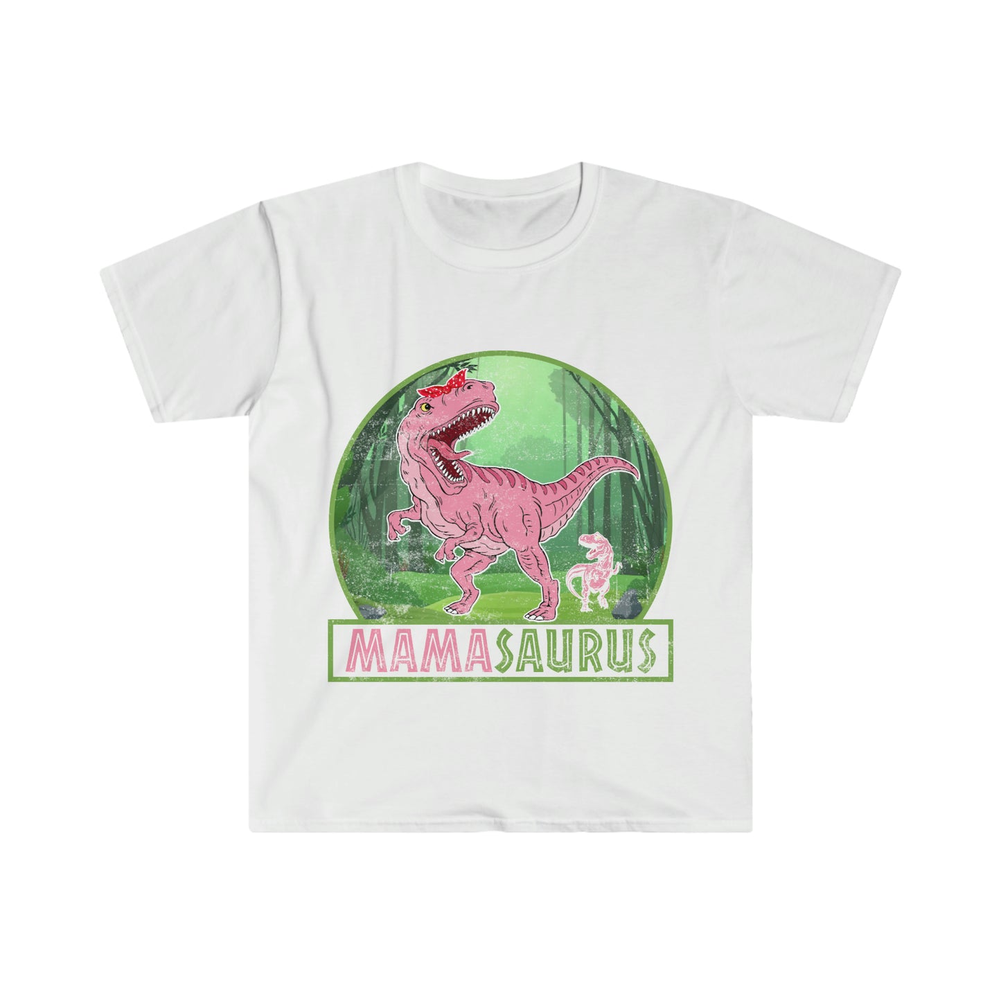 Dinosaur T-Shirt, Unisex Softstyle T-Shirt, Mamasaurus