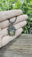 Mini Wire Wrapped Labradorite Gemstone Pendant, Oval Shape