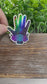 Cosmic Hand Palm, Die Cut Sticker, Life lines, Graphic Art Sticker, Vinyl, , Boho Hippie |Sticker or Magnet