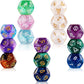 Astrological Random Color Wire Wrapped D12 Dice Pendant - Handmade by Marlayna