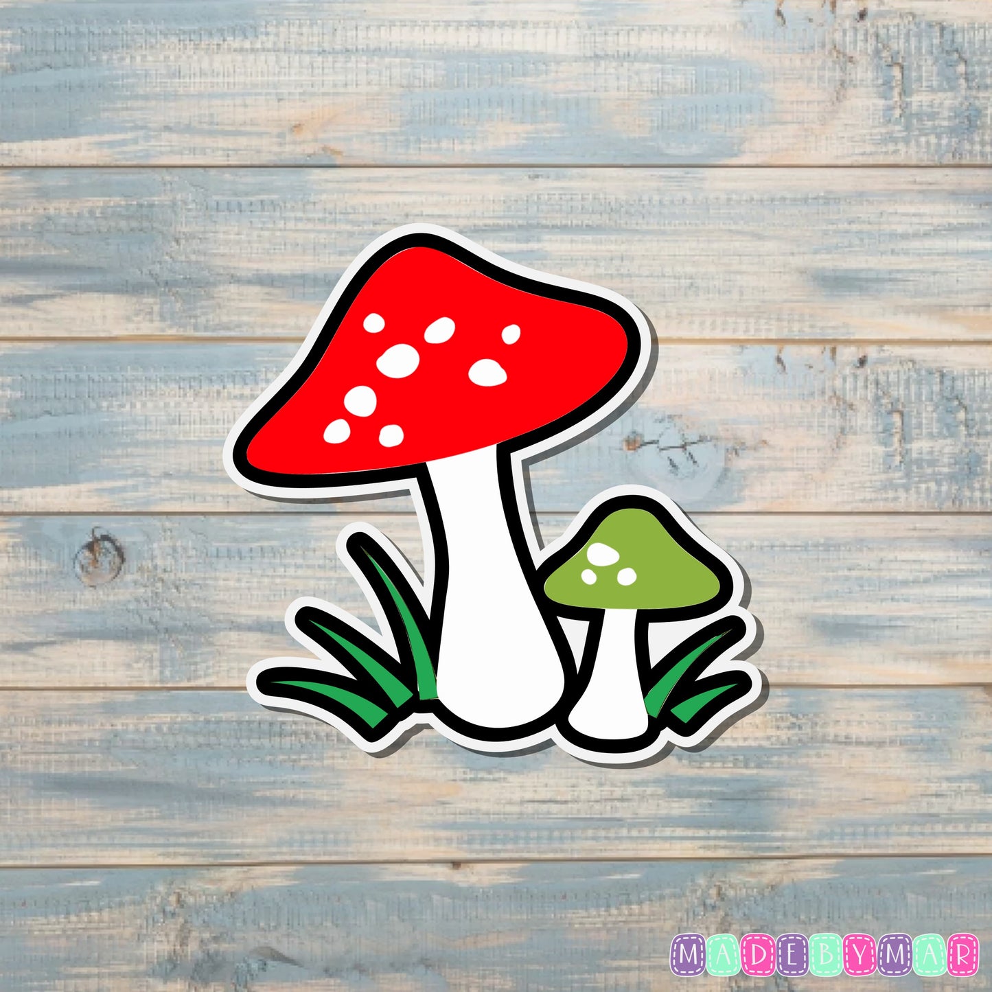 Red Mushroom Sticker |Sticker or Magnet