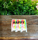 Happy Pride Rainbow, Die Cut Vinyl Sticker, Boho Fun, Water Resistant, Equality Equal Rights, LGBT Pride |Sticker or Magnet