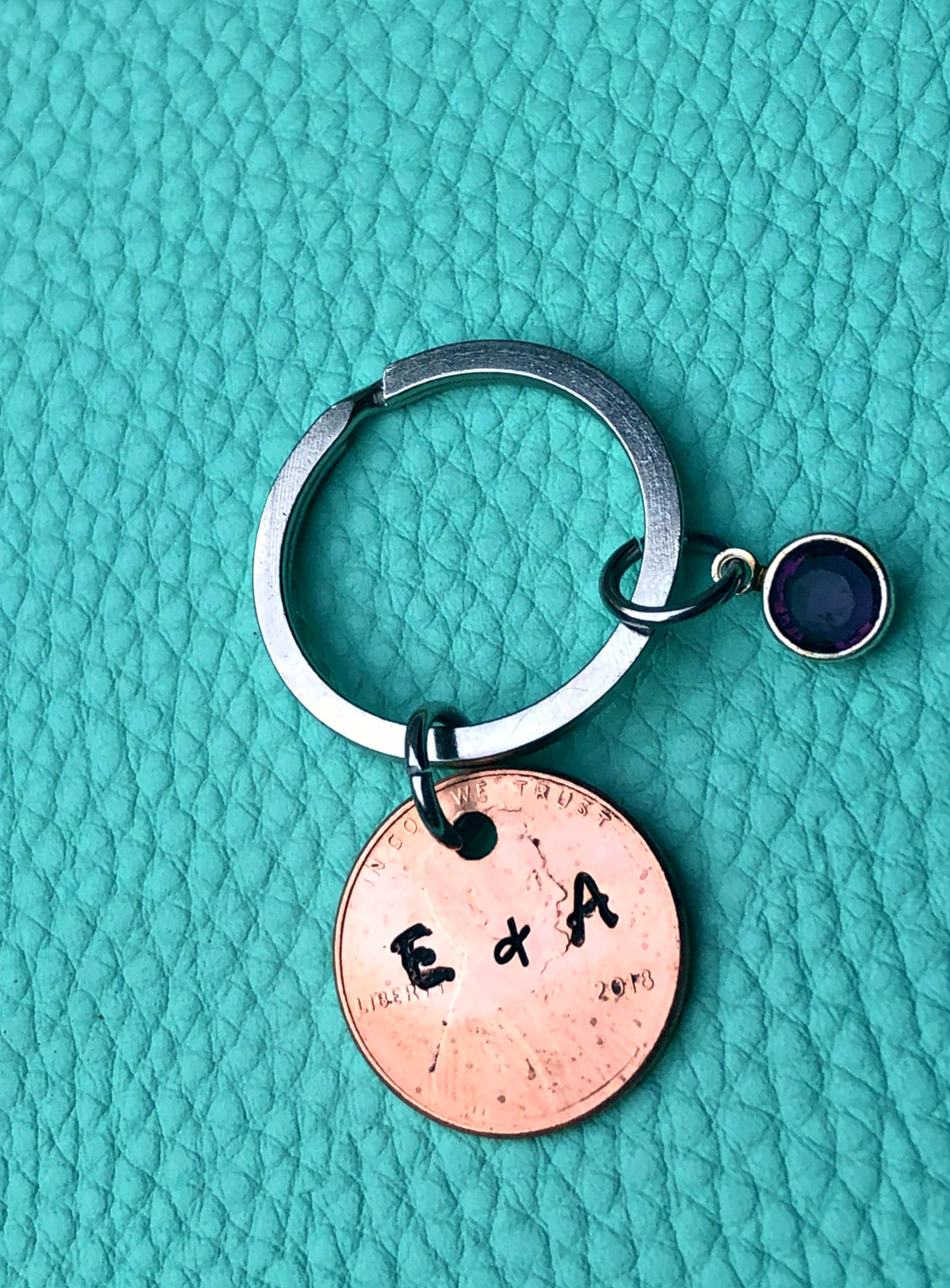 1st Anniversary Key Chain-Handmade by Marlayna