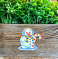 Snowman w/ Candy Cane, Die Cut Vinyl Sticker, Present Gift, Water Resistant, Winter Season Xmas, Envelope Seal |Sticker or Magnet