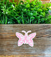 Pink Breast Cancer Butterfly, Die Cut Vinyl Sticker, Water Resistant, Fighter Women, Cancer Awareness, Support Ribbon |Sticker or Magnet