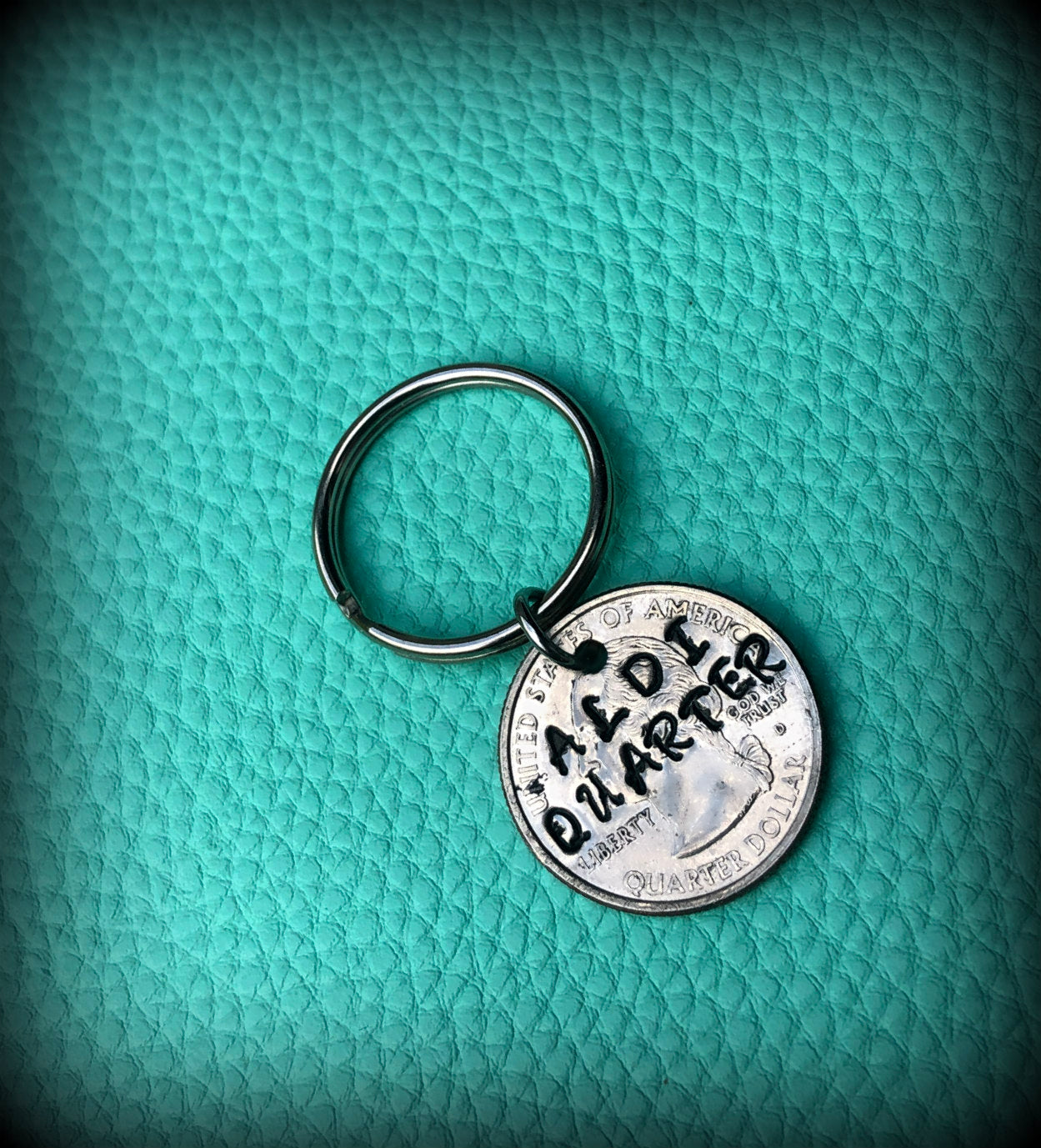 ALDI Quarter Key Chain-Handmade by Marlayna