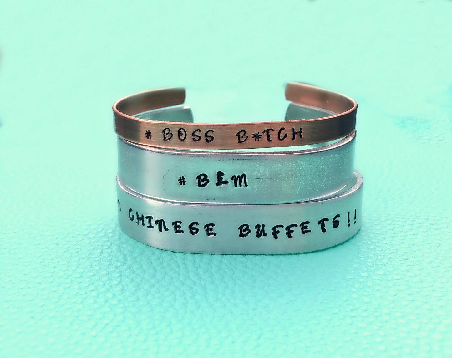 #Boss B*tch Hand Stamped Cuff Bracelet-Handmade by Marlayna