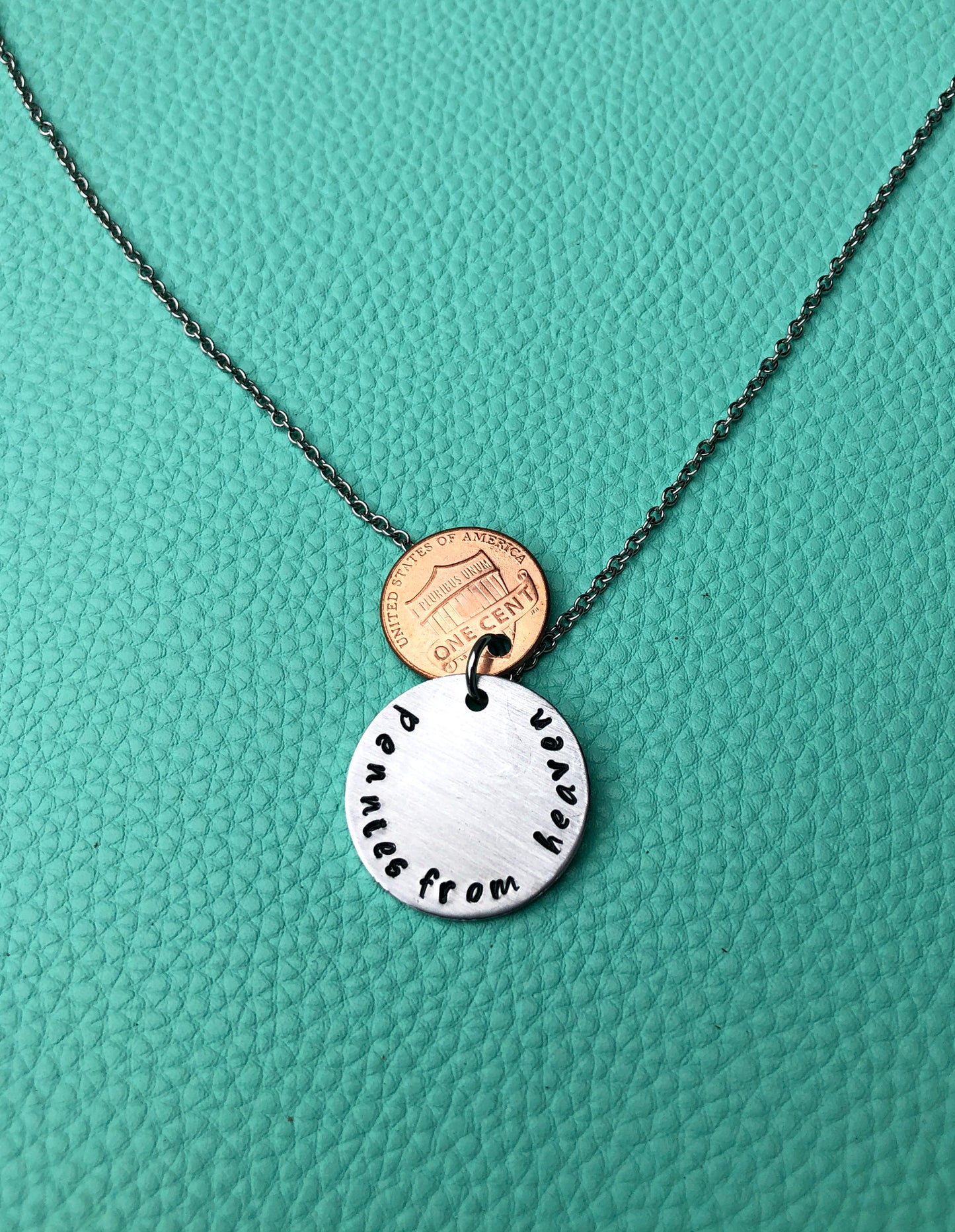 Pennies in Heaven Necklace-Handmade by Marlayna