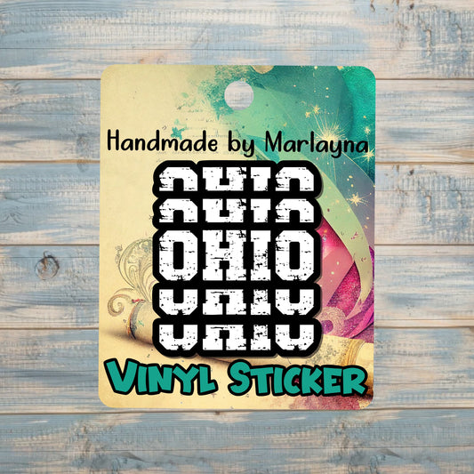 Horseshoe Mushroom Flowers, Die Cut Vinyl Sticker, Boho Fun, Water Resistant, Green Shrooms |Sticker or Magnet