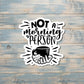 Not a Morning Person, Die Cut Vinyl Sticker, Boho Fun, Water Resistant, Snarky Sarcasm Witty Quote, Funny Saying |Sticker or Magnet