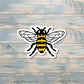 Black and Yellow Bee, Die Cut Vinyl Sticker, , Boho Fun, Water Resistant, 90s Nostalgia |Sticker or Magnet