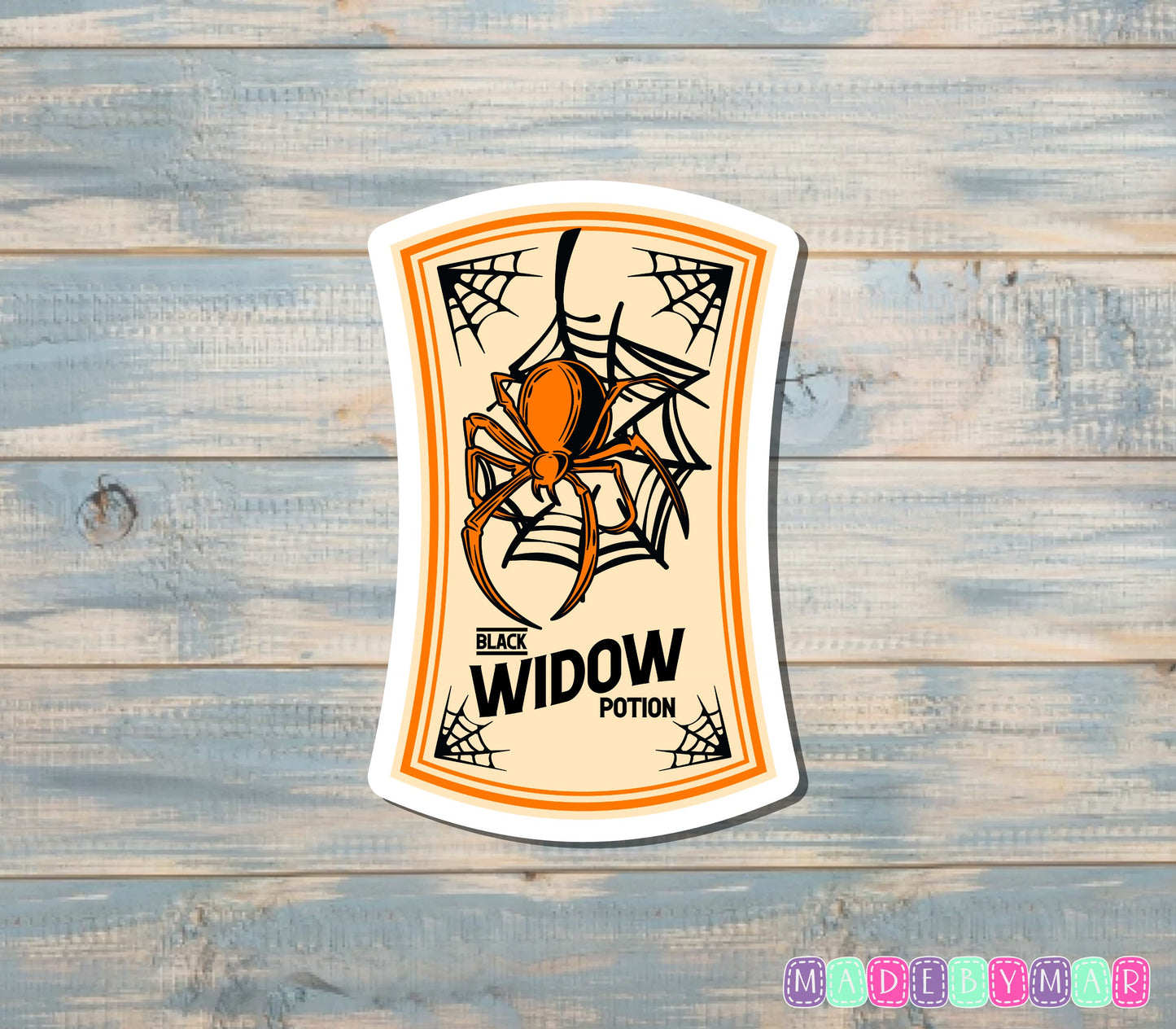 Black Widow Potion |Sticker or Magnet | Bottle Label