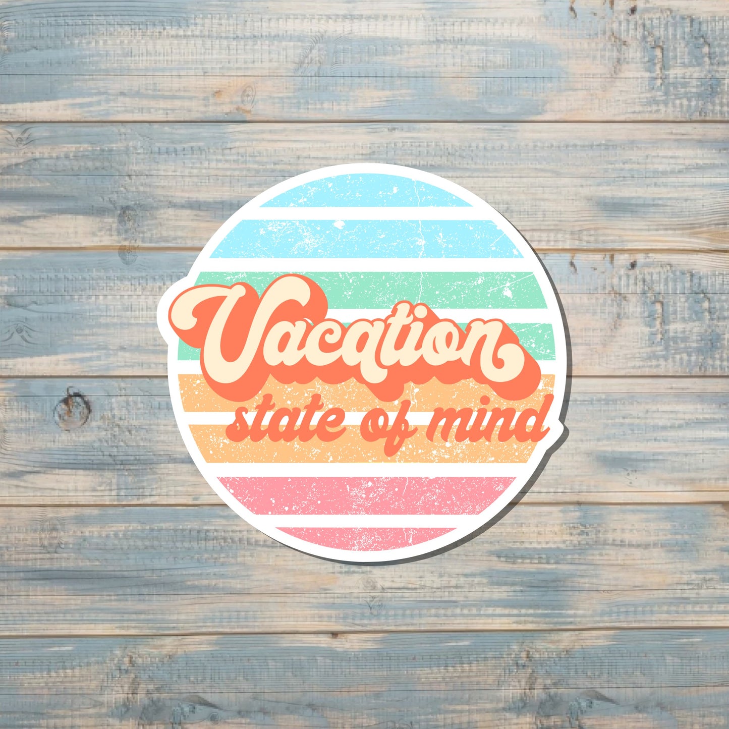 Vacation Sticker, Die Cut Sticker, Graphic Art Sticker, Vinyl, , Inspire Motivate |Sticker or Magnet