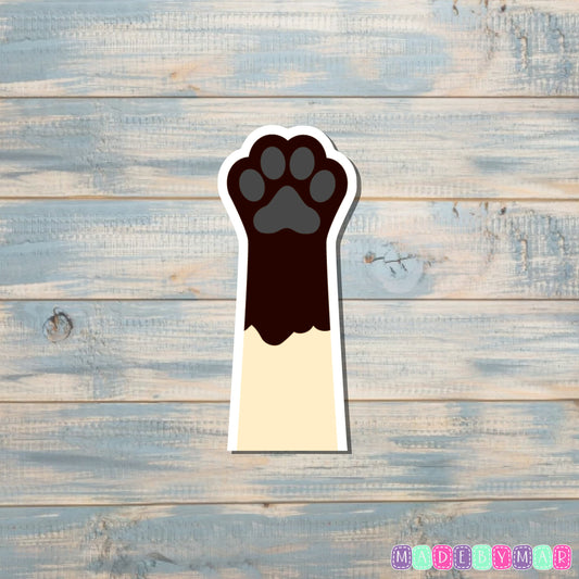 Cream Cat Paw Sticker |Sticker or Magnet