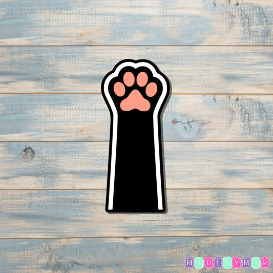 Black Cat Paw Sticker |Sticker or Magnet