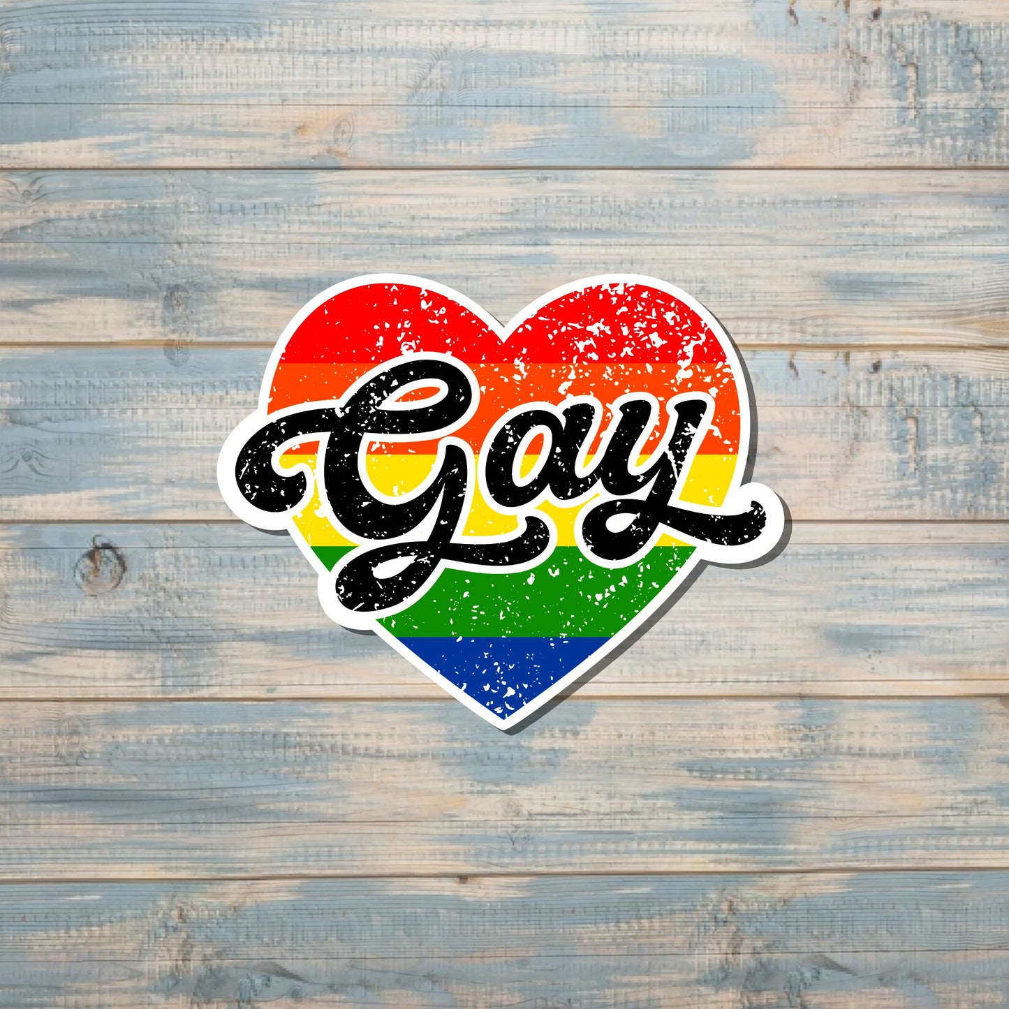 Rainbow Heart Sticker, LGBT Sticker, Pride Month, Human Rights Equality, Gay Ally, LGBTQ, Laptop Decal, Tumbler Sticker |Sticker or Magnet