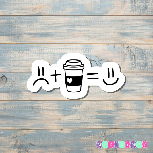 Coffee Makes Me Happy |Sticker or Magnet