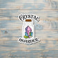 Crystal Jar Sticker |Sticker or Magnet |Rock Hoarder| Refrigerator Fridge Car |Gemstones Magic |Celestial Geology |Sticker or Magnet