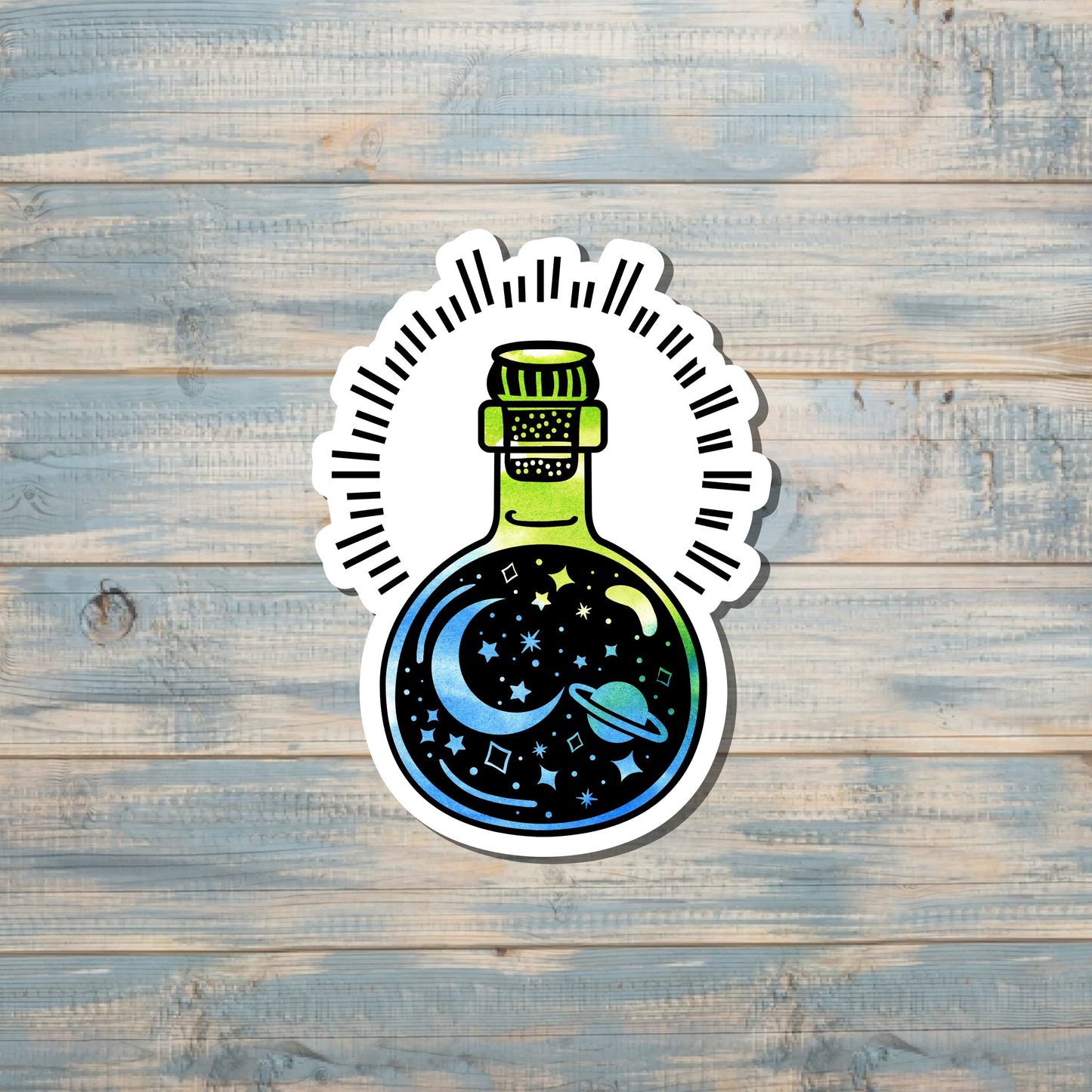 Mystic Cosmos Potion Bottle Sticker |Sticker or Magnet