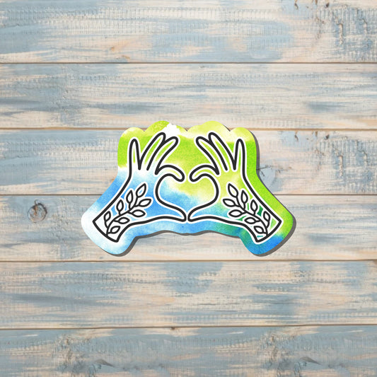 Healing Hands, Die Cut Sticker, Graphic Art Sticker, Vinyl, , Boho Fun |Sticker or Magnet