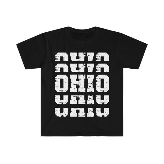 Stacked Ohio T-Shirt, Unisex Softstyle T-Shirt