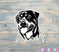 Rottweiler Sticker |Sticker or Magnet