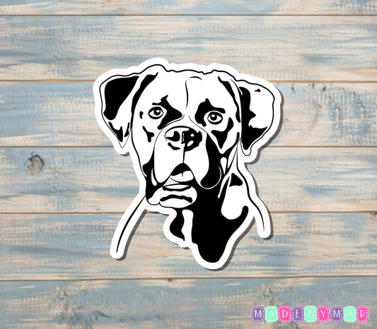 Boxer Dog Sticker |Sticker or Magnet