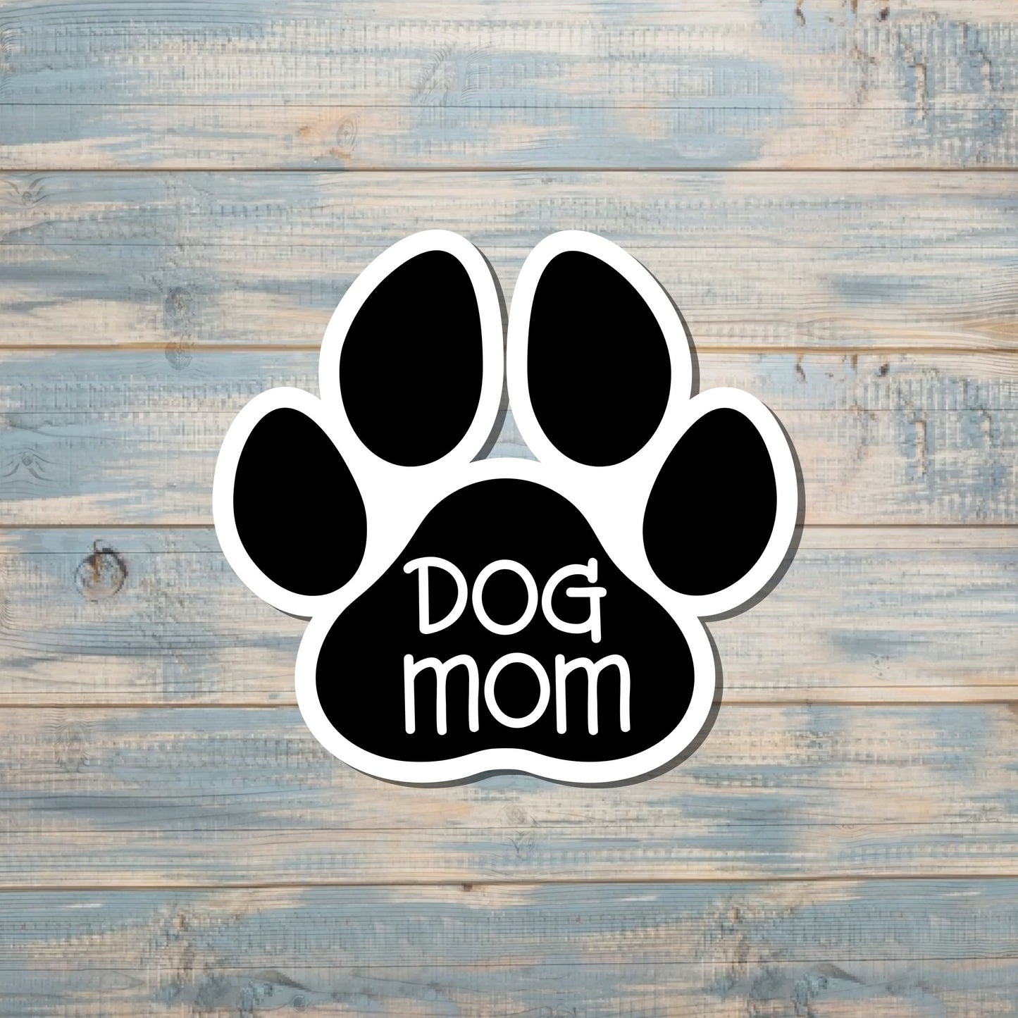 Dog Mom Sticker, Pawprint Heart Sticker |Sticker or Magnet