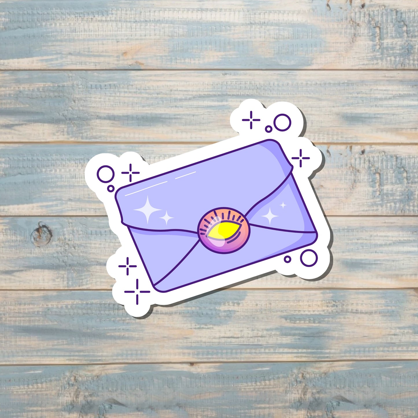 Magical Purple Letter Sticker |Sticker or Magnet