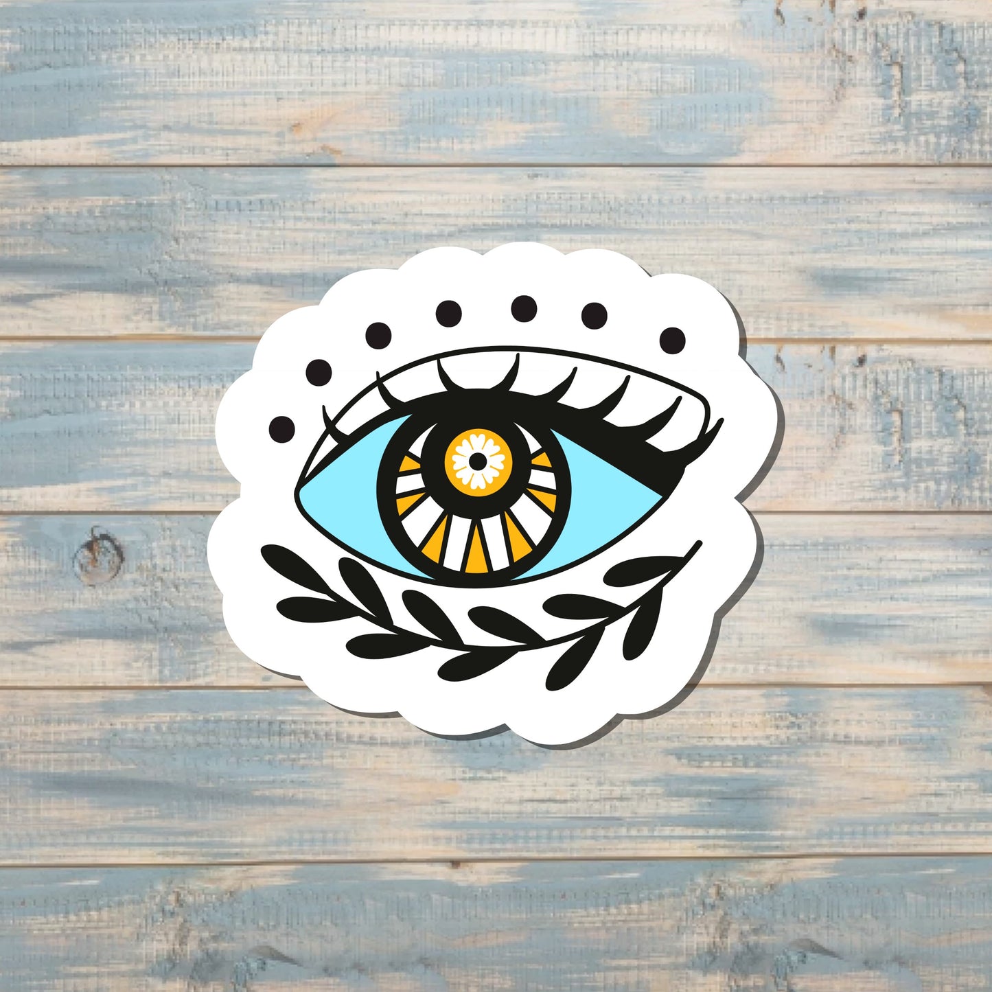 Mystic Eyeball, Die Cut Vinyl Sticker, , Boho Fun, Water Resistant |Sticker or Magnet