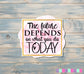 The Future Depends on What You Do Today Sticker |Sticker or Magnet