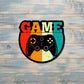 Vintage Game Sticker, Water Resistant, Gamer Gift, Laptop Decal, Retro Colors, Game Controller |Sticker or Magnet