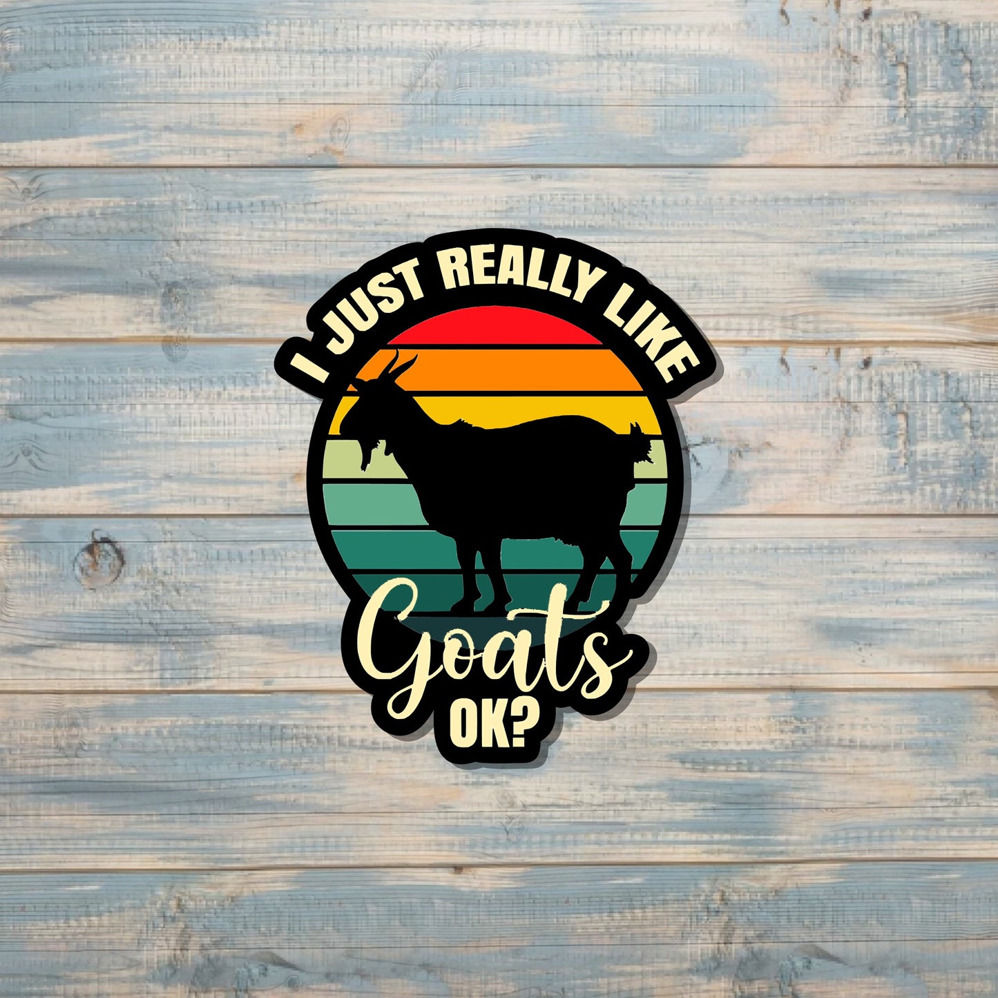 Farm Goat Sticker, Really Like Goats, Livestock Sticker, Farm Life, Love Animals,  FFA Show Homestead |Sticker or Magnet