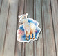 Baby Goat Watercolor, Die Cut Vinyl Sticker, Water Resistant, Farm Life, Love Animals, Barn Yard Mini |Sticker or Magnet