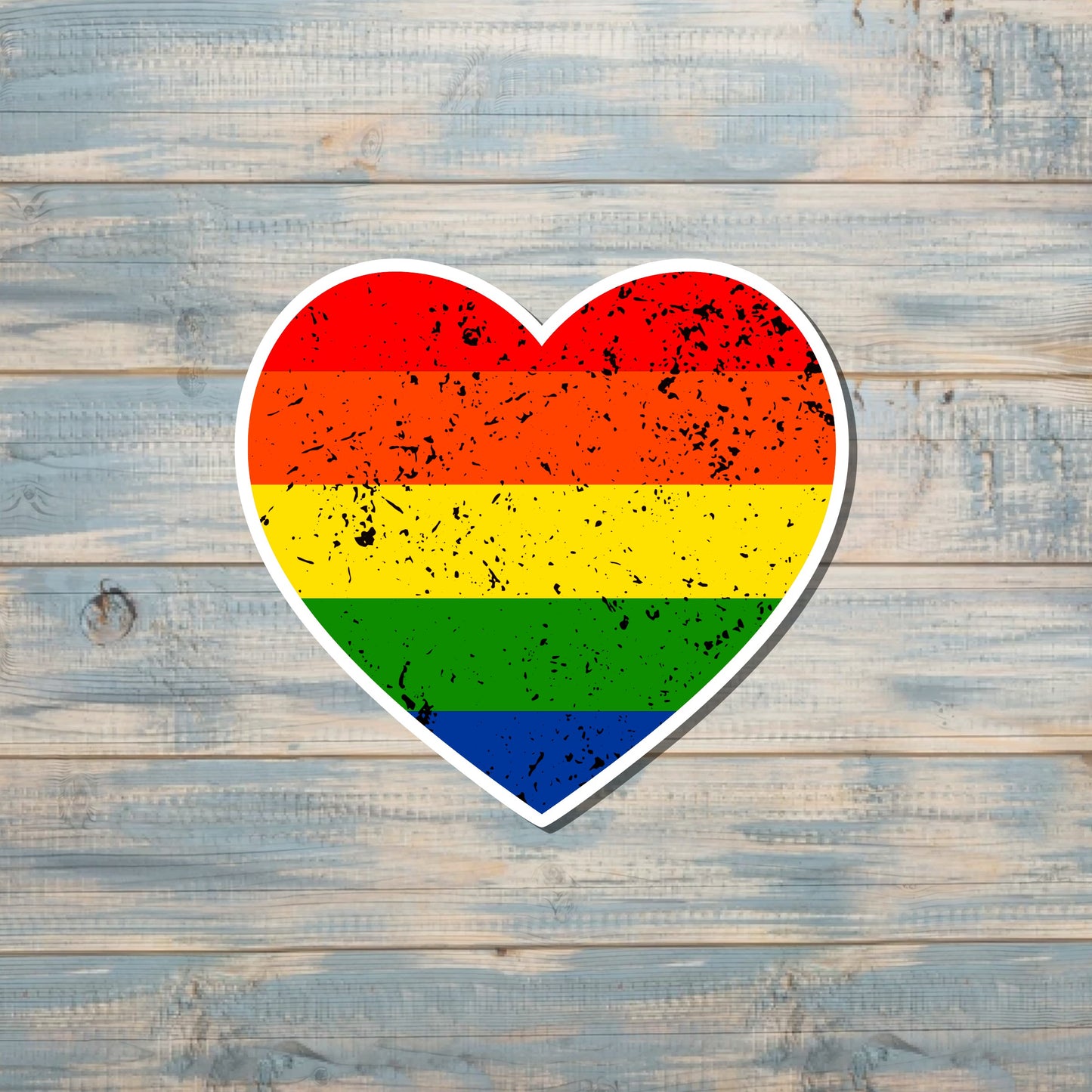 Rainbow Heart Sticker, LGBT Sticker, Pride Month, Human Rights Equality, Gay Ally, LGBTQ, Laptop Decal, Tumbler Sticker |Sticker or Magnet