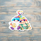 Tie Dye Gnomes Sticker |Sticker or Magnet