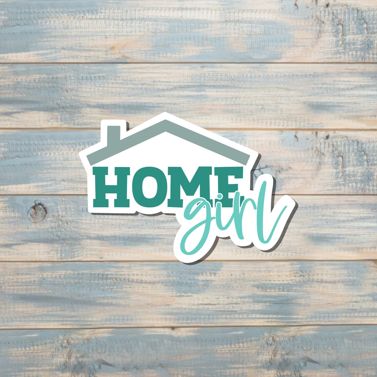 Home Girl Real Estate, Die Cut Vinyl Sticker, , Boho Fun, Water Resistant |Sticker or Magnet