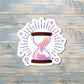 Sparkly Mystic Hourglass, Die Cut Vinyl Sticker, , Boho Fun, Water Resistant |Sticker or Magnet