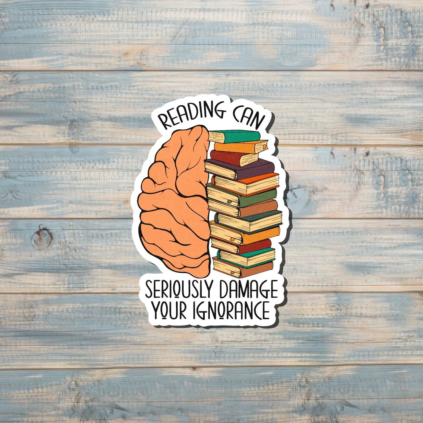 Funny Reading Sticker |Vinyl Sticker or Magnet |Refrigerator Fridge Car |Learn Knowledge |Love to Read |Gift for Reader |Funny Quote |E-Reader Laptop |Sticker or Magnet