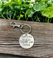 Feeling IDGAF ish Today Snarky Fun Hand Stamped Key Chain - Handmade by Marlayna