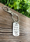 Cat Hair Don’t Care Fun Animal Themed Hand Stamped Key Chain - Handmade by Marlayna