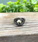 Dalmatian Jasper Wire Wrapped Ring - Handmade by Marlayna