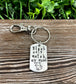 Black Cats Match my Mood Fun Animal Themed Hand Stamped Key Chain - Handmade by Marlayna