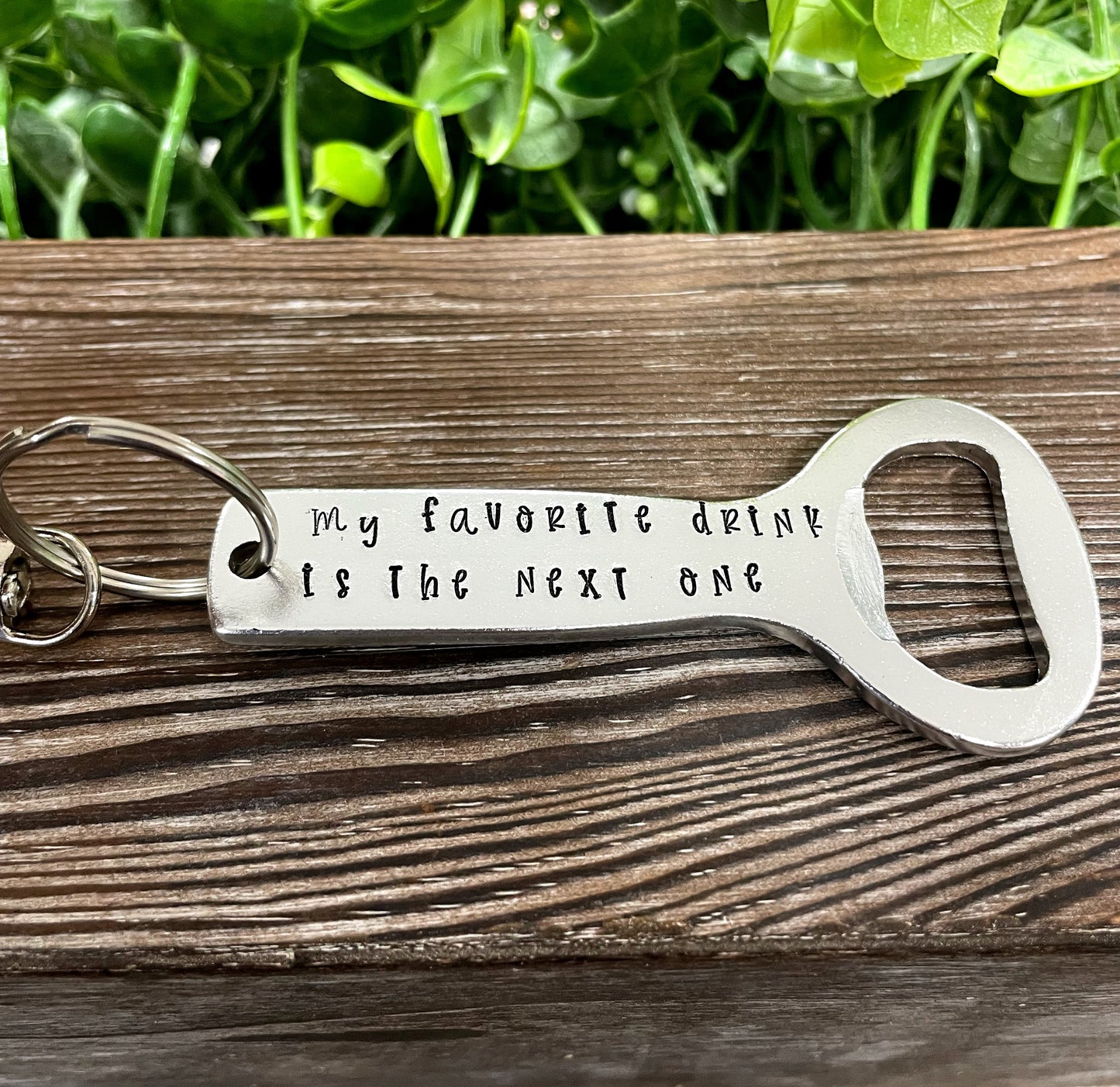 d Bottle Opener Alcohol Key Chain - Handmade by Marlayna