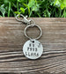 No Prob Llama Fun Animal Themed Hand Stamped Key Chain - Handmade by Marlayna