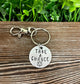 Take a Chance Lucky Gamer Dice Themed Hand Stamped Key Chain - Handmade by Marlayna